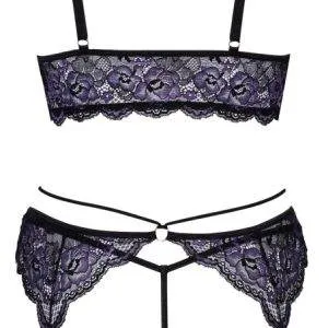 Cottelli LINGERIE - Spitzen-Trio für sinnliche Verführungen Schwarz/Lila S Cottelli LINGERIE - Spitzen-Trio für sinnliche Verführungen Schwarz/Lila S – Bild 8