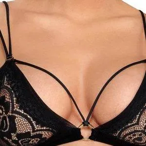 Cottelli LINGERIE BH Set Spitze S - Soft-BH und Slip im Set, stimulierende Perlenkette schwarz Größe S Cottelli LINGERIE BH Set Spitze S - Soft-BH und Slip im Set, stimulierende Perlenkette schwarz Größe S – Bild 7