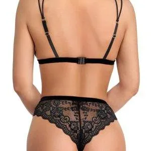 Cottelli LINGERIE BH Set Spitze S - Soft-BH und Slip im Set, stimulierende Perlenkette schwarz Größe S Cottelli LINGERIE BH Set Spitze S - Soft-BH und Slip im Set, stimulierende Perlenkette schwarz Größe S – Bild 6
