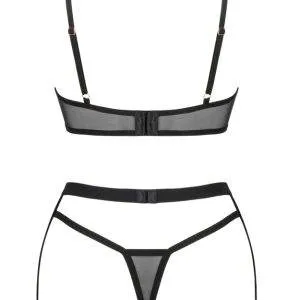Obsessive Dessous-Set Selinne - Bügel-BH, Strapsgurt und String schwarz Größe XL/2XL Obsessive Dessous-Set Selinne - Bügel-BH, Strapsgurt und String schwarz Größe XL/2XL – Bild 7
