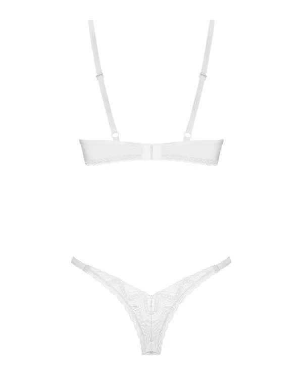 Obsessive Alissium Set - Soft-BH und Riostring in Weiß Obsessive Alissium Set - Soft-BH und Riostring in Weiß
