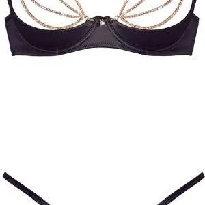 Cottelli LINGERIE - Glitzer Set mit abnehmbaren Strassketten 75B/S Cottelli LINGERIE - Glitzer Set mit abnehmbaren Strassketten 75B/S – Bild 6