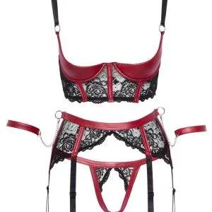 Cottelli BONDAGE Bügel-Hebe Set, schwarz/rot, inkl. Fesseln Schwarz/Rot L Cottelli BONDAGE Bügel-Hebe Set, schwarz/rot, inkl. Fesseln Schwarz/Rot L – Bild 6