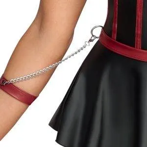Cottelli BONDAGE - Hebeset mit String ouvert & Armfesseln Schwarz/Rot Größe 80B/M Cottelli BONDAGE - Hebeset mit String ouvert & Armfesseln Schwarz/Rot Größe 80B/M – Bild 8