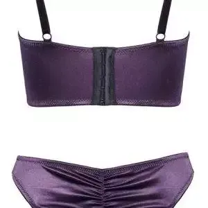 Cottelli LINGERIE Longline-Hebe und Straps-Slip ouvert Set in Dunkellila Cottelli LINGERIE Longline-Hebe und Straps-Slip ouvert Set in Dunkellila – Bild 6