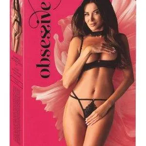 Obsessive 3-teiliges Set Donarella, Schwarzes Dessous-Attraktion Obsessive 3-teiliges Set Donarella, Schwarzes Dessous-Attraktion – Bild 6