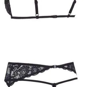 Cottelli LINGERIE Spitzenstrapsset - Ouvert BH, Strapsgurt und String S Cottelli LINGERIE Spitzenstrapsset - Ouvert BH, Strapsgurt und String S – Bild 6
