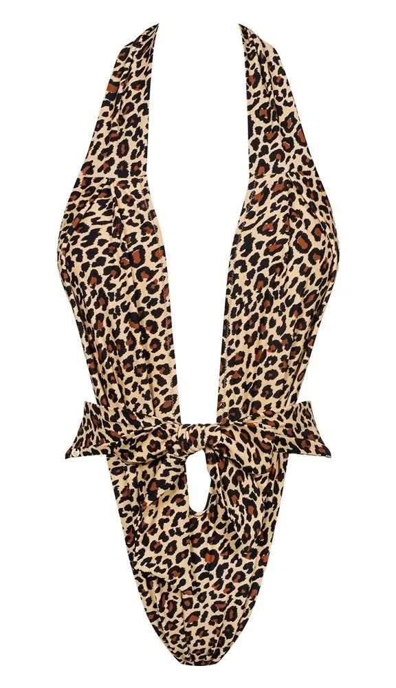 Obsessive Badeanzug Leo - Trendiger Einteiler für Schwimmen & Sonnen Leopardenmuster S-L Obsessive Badeanzug Leo - Trendiger Einteiler für Schwimmen & Sonnen Leopardenmuster S-L