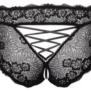 Cottelli CURVES - Verführerischer Spitzen-Slip schwarz Größe L Cottelli CURVES - Verführerischer Spitzen-Slip schwarz Größe L – Bild 6