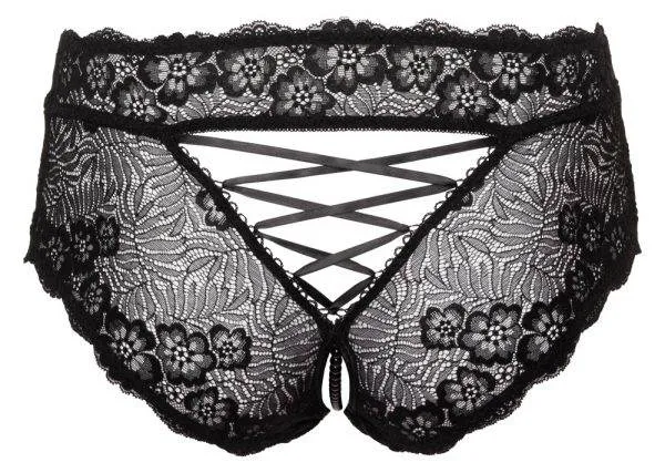 Cottelli CURVES - Verführerischer Spitzen-Slip schwarz Größe L Cottelli CURVES - Verführerischer Spitzen-Slip schwarz Größe L