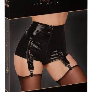 Noir Straps-Slip mit Zip - Schwarz, Powerwetlook, High Waist Noir Straps-Slip mit Zip - Schwarz, Powerwetlook, High Waist – Bild 6