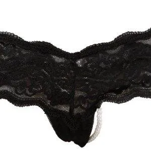 Cottelli LINGERIE - Rio Perlen String, schwarze Spitze M Cottelli LINGERIE - Rio Perlen String, schwarze Spitze M – Bild 7