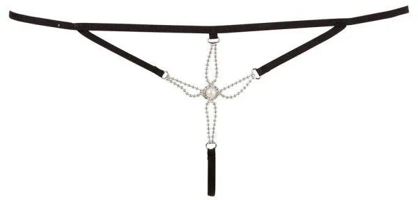 Cottelli LINGERIE - String Seestern: Ultra sexy in Riemchen-Optik mit Perlenverzierung M/L Cottelli LINGERIE - String Seestern: Ultra sexy in Riemchen-Optik mit Perlenverzierung M/L