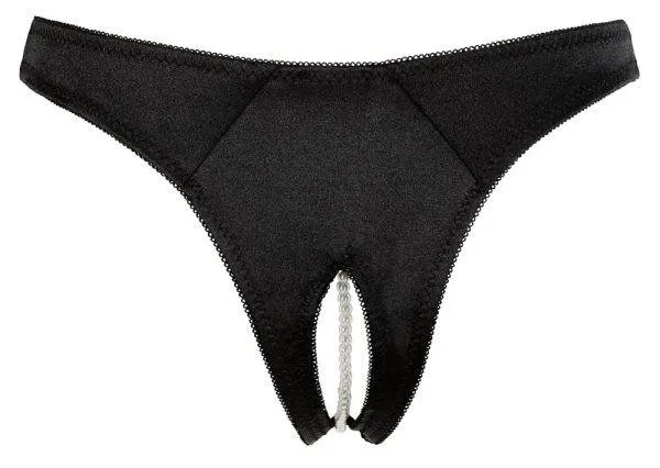 Cottelli LINGERIE - Perlen-Slip ouvert, Satin, Stickerei S Cottelli LINGERIE - Perlen-Slip ouvert, Satin, Stickerei S