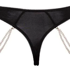Cottelli LINGERIE - Perlenketten Riostring Schwarz/Creme S/M Cottelli LINGERIE - Perlenketten Riostring Schwarz/Creme S/M – Bild 6