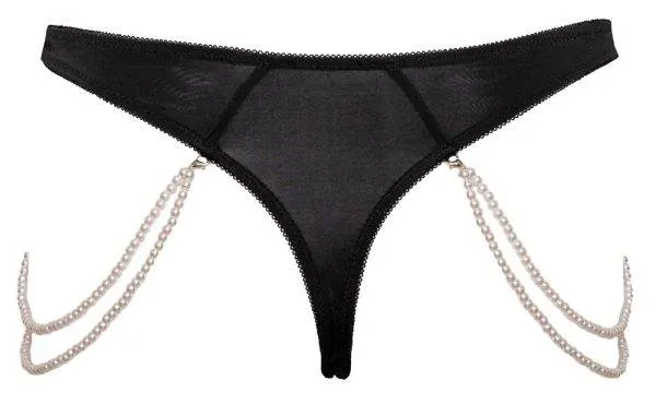 Cottelli LINGERIE - Perlenketten Riostring Schwarz/Creme S/M Cottelli LINGERIE - Perlenketten Riostring Schwarz/Creme S/M