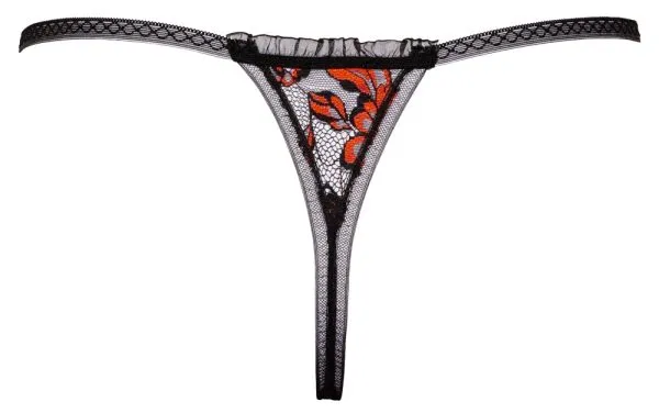 Cottelli LINGERIE - Verführerischer Riostring ouvert mit Schrittkette Schwarz/Rot M/L Cottelli LINGERIE - Verführerischer Riostring ouvert mit Schrittkette Schwarz/Rot M/L