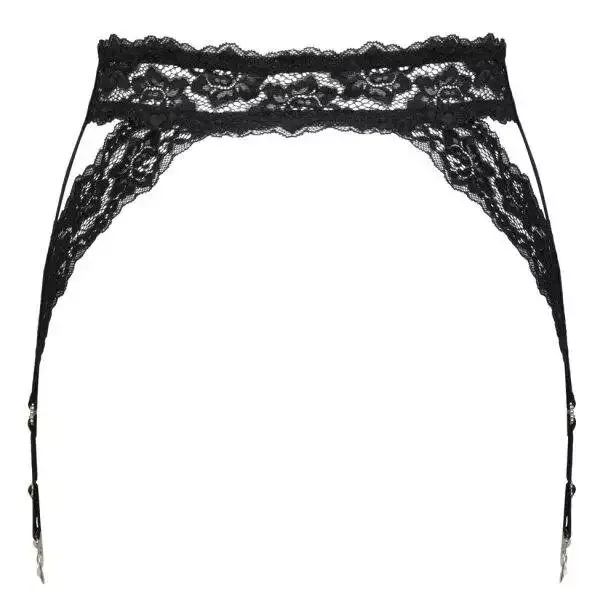 Cottelli LINGERIE Eleganter Schwarzer Spitzen-Strapsgurt Cottelli LINGERIE Eleganter Schwarzer Spitzen-Strapsgurt