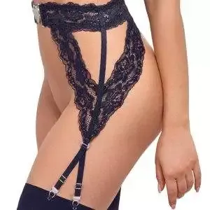 Cottelli LINGERIE Eleganter Schwarzer Spitzen-Strapsgurt Cottelli LINGERIE Eleganter Schwarzer Spitzen-Strapsgurt – Bild 3