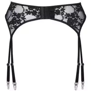 Cottelli LINGERIE Schwarzer Strapsgurt mit Blütenspitze und Strumpfhaltern Cottelli LINGERIE Schwarzer Strapsgurt mit Blütenspitze und Strumpfhaltern – Bild 5