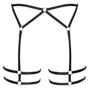 Cottelli LINGERIE Harness, Schwarz, Größe S Cottelli LINGERIE Harness, Schwarz, Größe S – Bild 6
