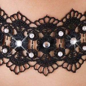 Cottelli ACCESSOIRES - Glamour Halsband mit Strass unisize Cottelli ACCESSOIRES - Glamour Halsband mit Strass unisize – Bild 6