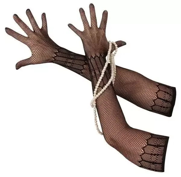 Cottelli ACCESSOIRES - Eleganz in Netz: Ellenbogenlange Handschuhe mit grafischen Mustern S-L Cottelli ACCESSOIRES - Eleganz in Netz: Ellenbogenlange Handschuhe mit grafischen Mustern S-L
