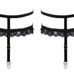 Cottelli ACCESSOIRES Doppel-Strumpfband in Schwarz Cottelli ACCESSOIRES Doppel-Strumpfband in Schwarz – Bild 4