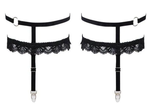 Cottelli ACCESSOIRES Doppel-Strumpfband in Schwarz Cottelli ACCESSOIRES Doppel-Strumpfband in Schwarz