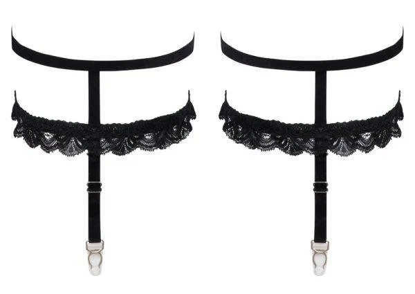 Cottelli ACCESSOIRES Doppel-Strumpfband in Schwarz Cottelli ACCESSOIRES Doppel-Strumpfband in Schwarz