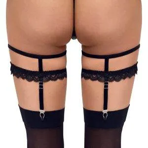Cottelli ACCESSOIRES Doppel-Strumpfband in Schwarz Cottelli ACCESSOIRES Doppel-Strumpfband in Schwarz – Bild 3