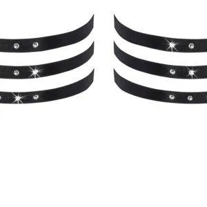 Cottelli ACCESSOIRES Schwarzes Dreifach-Strumpfband mit abnehmbaren Strapsen Cottelli ACCESSOIRES Schwarzes Dreifach-Strumpfband mit abnehmbaren Strapsen – Bild 4