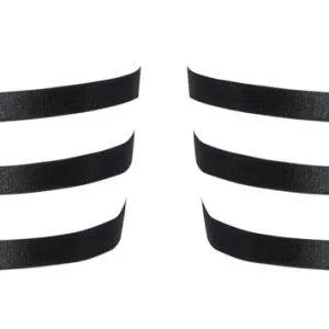 Cottelli ACCESSOIRES Schwarzes Dreifach-Strumpfband mit abnehmbaren Strapsen Cottelli ACCESSOIRES Schwarzes Dreifach-Strumpfband mit abnehmbaren Strapsen – Bild 5