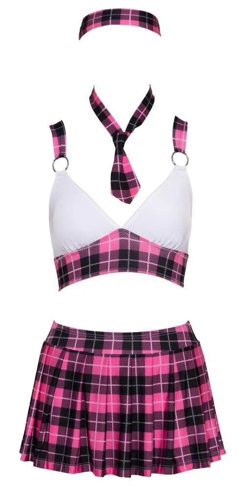 Cottelli COSTUMES Schulmädchen Set - Karo-Look Pink/Schwarz/Weiß S Cottelli COSTUMES Schulmädchen Set - Karo-Look Pink/Schwarz/Weiß S