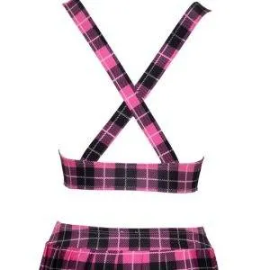 Cottelli COSTUMES Schulmädchen Set - Karo-Look Pink/Schwarz/Weiß S Cottelli COSTUMES Schulmädchen Set - Karo-Look Pink/Schwarz/Weiß S – Bild 8