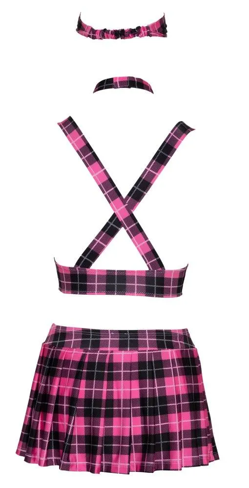 Cottelli COSTUMES Schulmädchen Set - Karo-Look Pink/Schwarz/Weiß S Cottelli COSTUMES Schulmädchen Set - Karo-Look Pink/Schwarz/Weiß S
