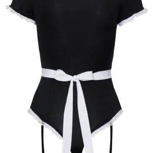Cottelli COSTUMES Servierbody inkl. Schürze Schwarz/Weiß S Cottelli COSTUMES Servierbody inkl. Schürze Schwarz/Weiß S – Bild 7