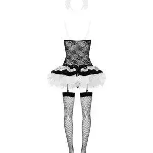 Obsessive Frilles - Sexy Service Kostüm schwarz S/M Obsessive Frilles - Sexy Service Kostüm schwarz S/M – Bild 6