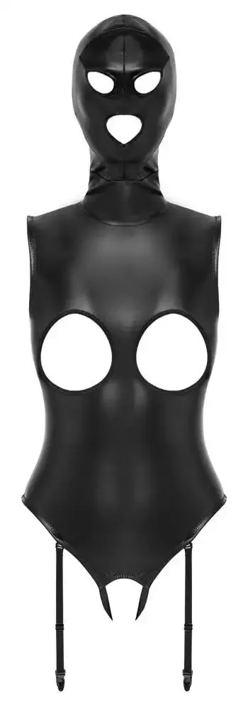 Bad Kitty traps-Body ouvert mit Kopfmaske schwarz 2XL Bad Kitty traps-Body ouvert mit Kopfmaske schwarz 2XL
