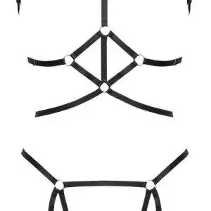 Cottelli LINGERIE Bondage-Style Harness-Set, Schwarz Cottelli LINGERIE Bondage-Style Harness-Set, Schwarz – Bild 5