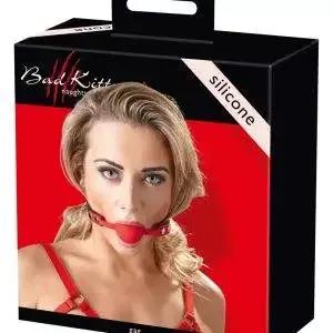 Bad Kitty - Silikon-Knebel, verstellbarer Riemen, rot/schwarz rot-schwarz Bad Kitty - Silikon-Knebel, verstellbarer Riemen, rot/schwarz rot-schwarz – Bild 6
