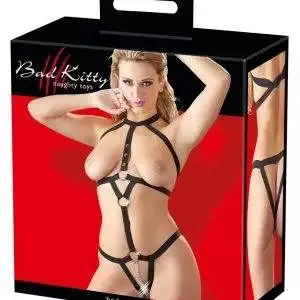 Bad Kitty Bondage-Einteiler mit Strassringen und Druckknöpfen S-L Bad Kitty Bondage-Einteiler mit Strassringen und Druckknöpfen S-L – Bild 7
