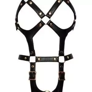 Bad Kitty Harness - Stilvoller Einteiler in Lederoptik Schwarz/Rosegold S/M Bad Kitty Harness - Stilvoller Einteiler in Lederoptik Schwarz/Rosegold S/M – Bild 6