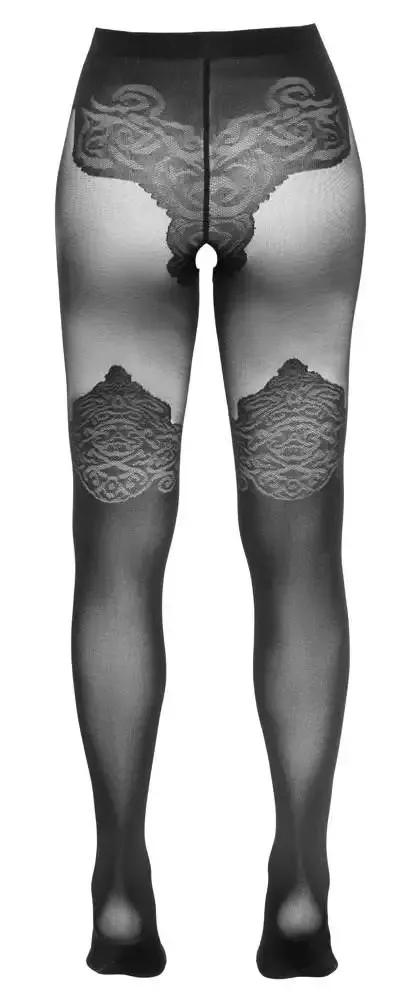Cottelli LEGWEAR Strumpfhose Ouvert, Overknee-Look, 40/20 den, Öko-Tex zertifiziert 1 Cottelli LEGWEAR Strumpfhose Ouvert, Overknee-Look, 40/20 den, Öko-Tex zertifiziert 1