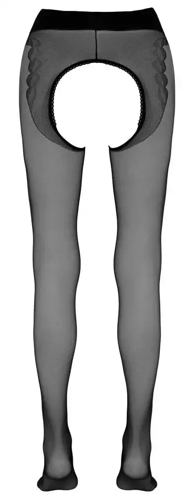Cottelli LEGWEAR - Ouvert Strumpfhose, eingewebter Tanga 3 Cottelli LEGWEAR - Ouvert Strumpfhose, eingewebter Tanga 3
