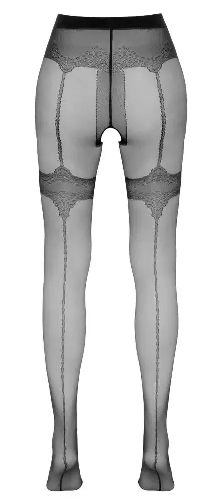 Cottelli LEGWEAR - Sexy Strumpfhose mit offenem Schritt 2 Cottelli LEGWEAR - Sexy Strumpfhose mit offenem Schritt 2