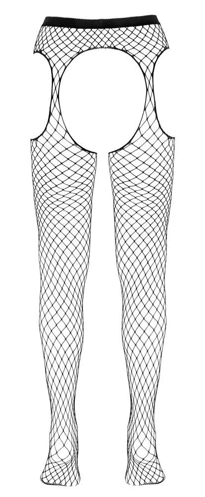 Cottelli LEGWEAR - Ouvert Straps-Strumpfhose S-L Cottelli LEGWEAR - Ouvert Straps-Strumpfhose S-L