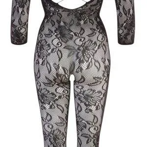 NO:XQSE Catsuit - Verführung pur! In Blütenspitze-Optik, 3/4-Arm, langem Bein und Fuß. Ouvert im Schritt. S-L NO:XQSE Catsuit - Verführung pur! In Blütenspitze-Optik, 3/4-Arm, langem Bein und Fuß. Ouvert im Schritt. S-L – Bild 6