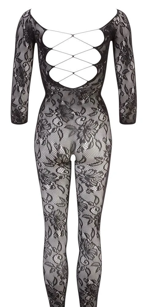 NO:XQSE Catsuit - Verführung pur! In Blütenspitze-Optik, 3/4-Arm, langem Bein und Fuß. Ouvert im Schritt. S-L NO:XQSE Catsuit - Verführung pur! In Blütenspitze-Optik, 3/4-Arm, langem Bein und Fuß. Ouvert im Schritt. S-L