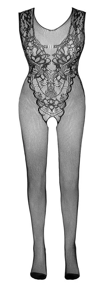 NO:XQSE Netz-Catsuit mit Spitzen-Body, offen im Schritt S-L NO:XQSE Netz-Catsuit mit Spitzen-Body, offen im Schritt S-L